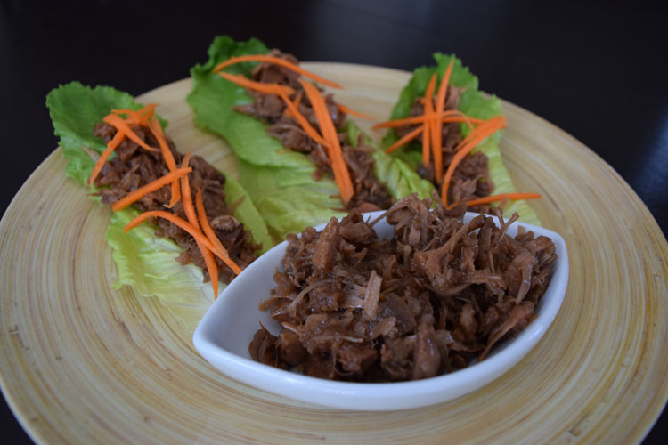 Koreen inspired pulled jackfruit